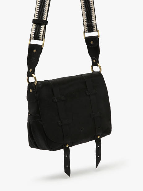 Sac Bandoulière Vintage Cuir Mila louise Noir vintage 30172X vue secondaire 2