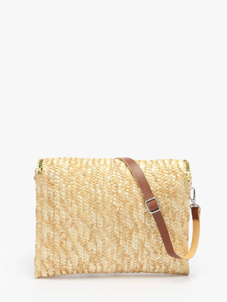 Sac Bandoulière Milos Paille Les tropeziennes Beige milos TZ03 vue secondaire 4