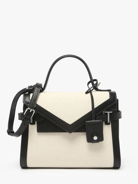 Sac Bandoulière Emily Garni Cuir Le tanneur Beige emily TEMI1015