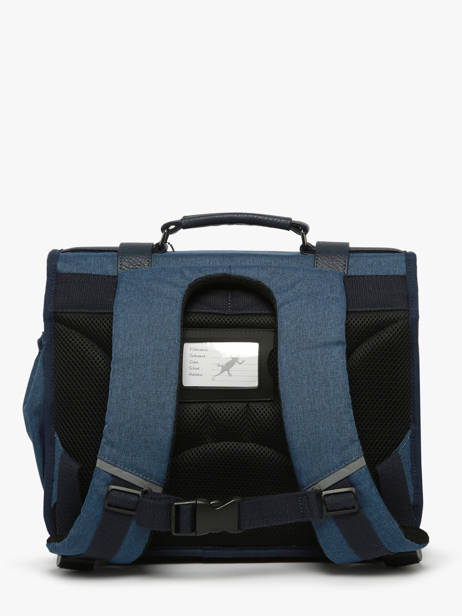 Cartable 2 Compartiments Cameleon Bleu vintage color CA146Q vue secondaire 4