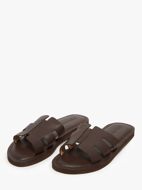Slippers Emia In Leather Les tropeziennes Brown men EMIA other view 1