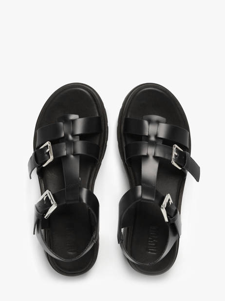 Sandales Teresa En Cuir Nuyou Noir women 37121 vue secondaire 3