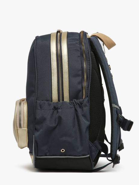 Sac à Dos 2 Compartiments Cameleon Bleu vintage fantasy SO40 vue secondaire 2