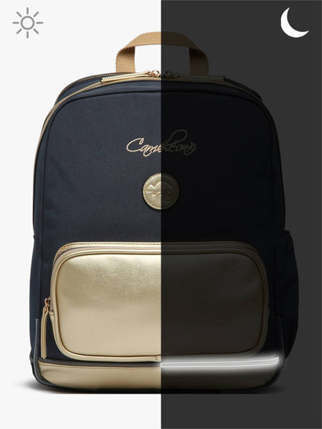 Sac à Dos 2 Compartiments Cameleon Bleu vintage fantasy SO40 vue secondaire 8