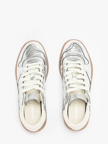 Sneakers Goal En Cuir Coolway Argent women 7683172 vue secondaire 4