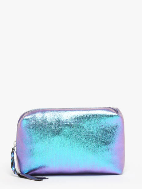 Trousse Cuir Paul marius Bleu scarabee ADELESCA