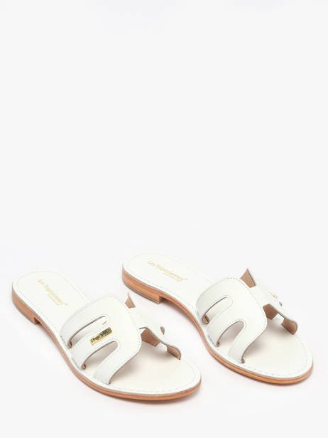 Mules Damia En Cuir Les tropeziennes Blanc women DAMIA vue secondaire 2