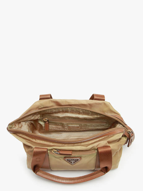 Sac à Main D'occasion Prada Tessuto Cuir Et Nylon Prada Beige second life 1210372 vue secondaire 5