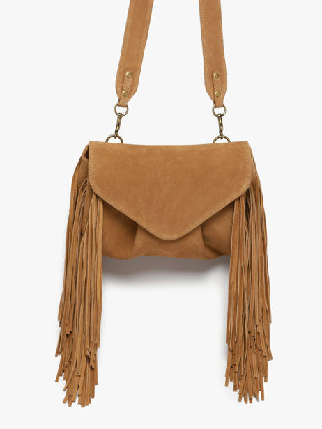 Sac Bandoulière Suzon M Folk Cuir Paul marius Marron folk SUZOMFOL vue secondaire 2