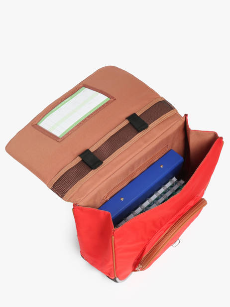Cartable 1 Compartiment Tann's Rouge les fantaisies g 35124 vue secondaire 3