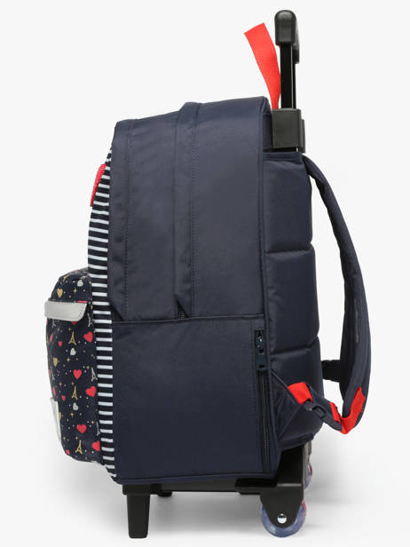 Sac A Dos à Roulettes 2 Compartiments Tann's Bleu les fantaisies f 73321 vue secondaire 2