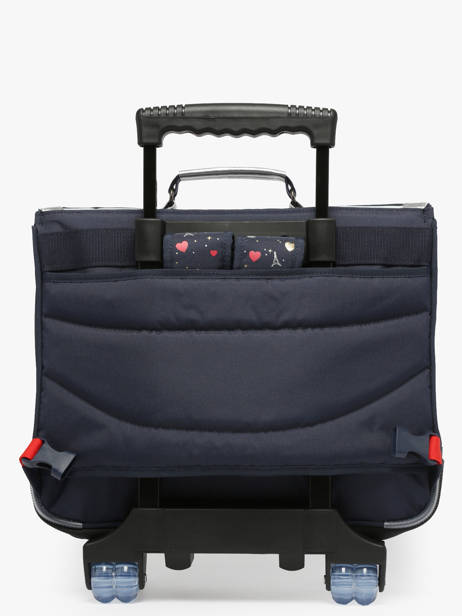 Cartable à Roulettes 2 Compartiments Tann's Bleu les fantaisies f 43321 vue secondaire 5