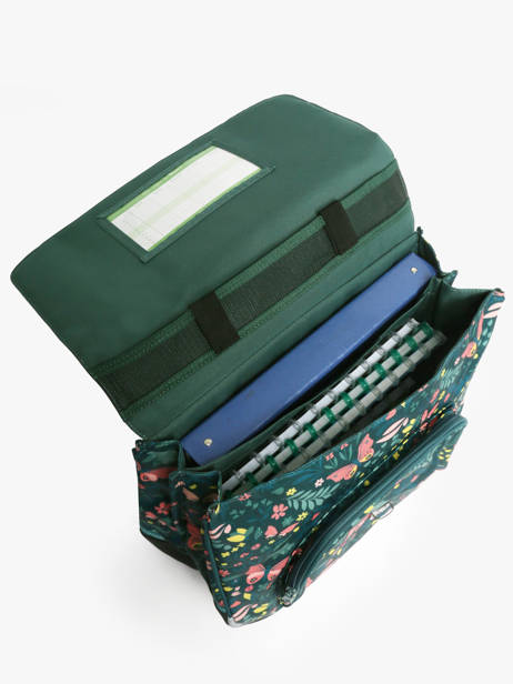Cartable à Roulettes 2 Compartiments Tann's Vert les fantaisies f 42266 vue secondaire 3