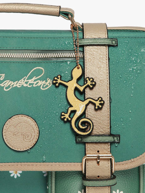 Cartable à Roulettes 3 Compartiments Cameleon Vert vintage fantasy CR41 vue secondaire 7