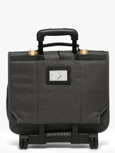 Cartable à Roulettes 3 Compartiments Cameleon Gris vintage urban CR41 vue secondaire 5