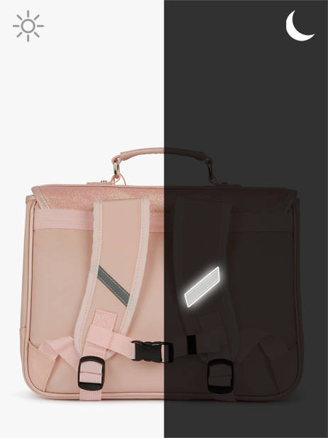 Cartable 1 Compartiment Caramel et cie Rose boheme FI vue secondaire 5