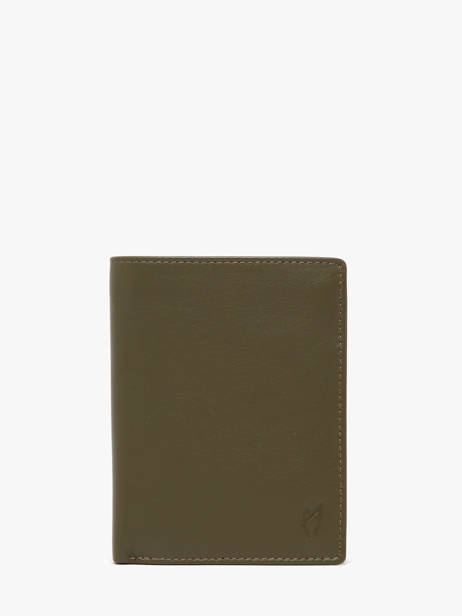 Portefeuille Cuir Yves renard Vert smooth 15418