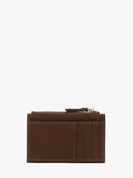 Card Holder Cavalier Nubuck Leather Etrier Brown cavalier nubuck ECAN094M other view 2