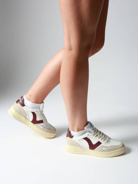 Sneakers En Cuir Victoria Rouge women 1257136 vue secondaire 1