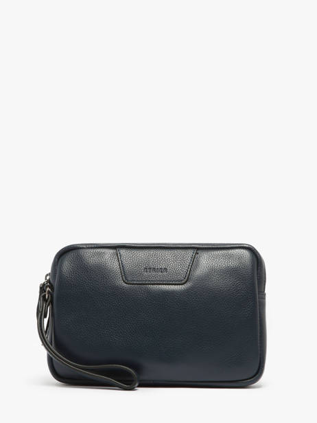 Pochette Homme Flandres Cuir Etrier Bleu flandres EFLA733S