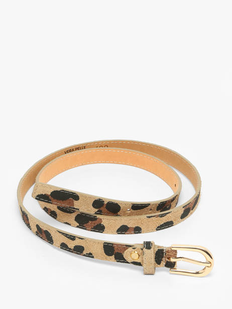 Ceinture Réglable Milano Beige velvet leopardo VL25068 vue secondaire 2