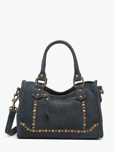 Sac Bandoulière Houston Cuir Basilic pepper Bleu houston BHOU72