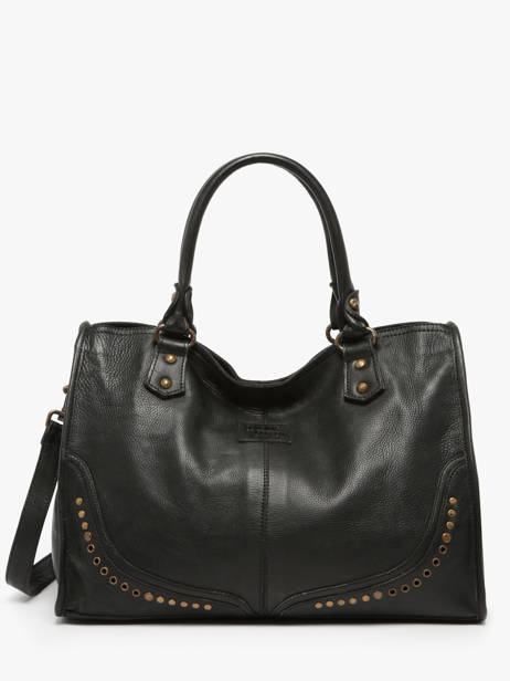 Sac à Main Glam Eyelet Cuir Basilic pepper Noir glam eyelet BGLE31