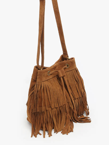 Sac Bandoulière Velvet Cuir Milano Marron velvet VE241116 vue secondaire 2