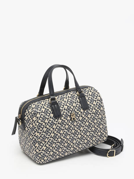 Sac Porté Main Th Jacquard Polyester Recyclé Tommy hilfiger Bleu th jacquard AW17633 vue secondaire 2