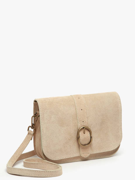 Sac Bandoulière Velvet Cuir Milano Beige velvet VE25063 vue secondaire 2