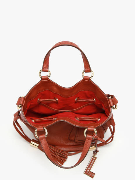 Sac Seau S Premier Flirt Cuir Lancel Rouge premier flirt A10109 vue secondaire 4