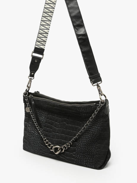 Sac Bandoulière Vintage Mila louise Noir vintage 3822KRC vue secondaire 2