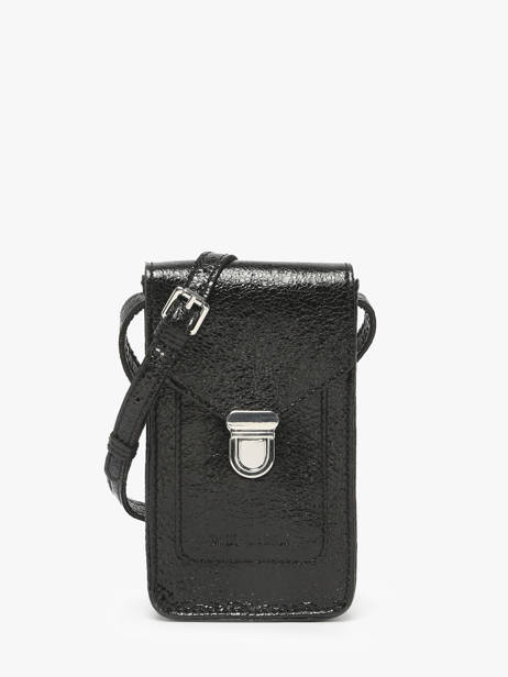 Leather Phone Bag Eclipse Paul marius Black eclipse TELEPECL