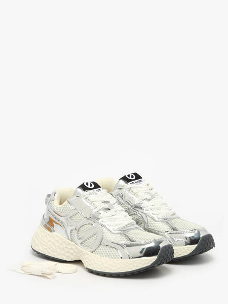 Sneakers En Cuir No name Argent women CRDD04AL vue secondaire 1