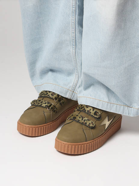 Sneakers Aby Vanessa wu Vert women BK2714NR vue secondaire 1