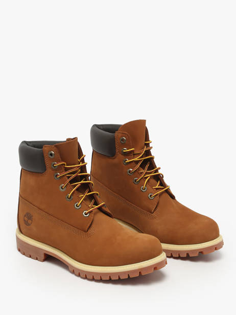 Bottines En Cuir Timberland Marron men 2066EBL1 vue secondaire 1