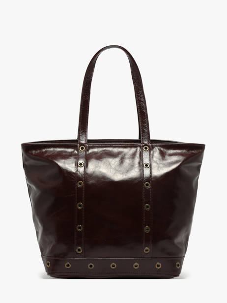 Medium Leather Le Cabas Shoulder Bag Vanessa bruno Brown cabas cuir 82V40378