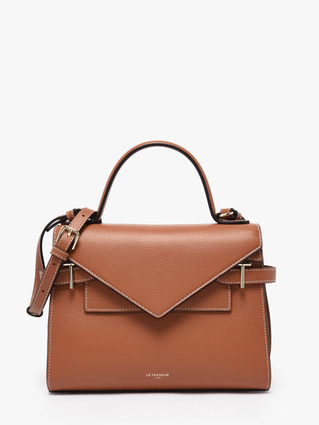 Medium Grained Leather Emilie Shoulder Bag Le tanneur Brown emily TEMI1014