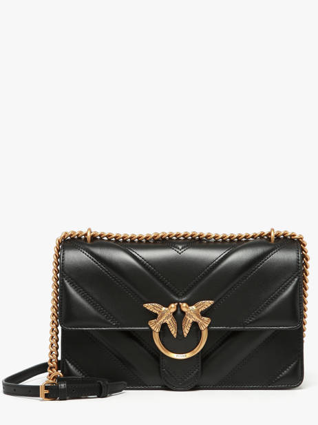 Shoulder Bag Love Bag Icon Leather Pinko Black love bag icon 4549A2OS