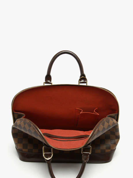 Sac Porté Main D'occasion Alma Damier Louis vuitton Marron second life 1553881 vue secondaire 5