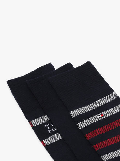 Chaussettes Homme 3 Paires Boîte Cadeau Tommy hilfiger Bleu socks 71235376 vue secondaire 3