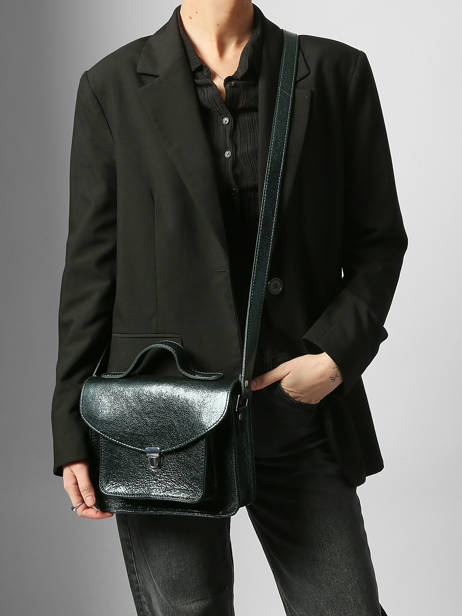 Sac Bandoulière Melle George Minuit Cuir Paul marius Vert minuit GEORGMIN vue secondaire 1