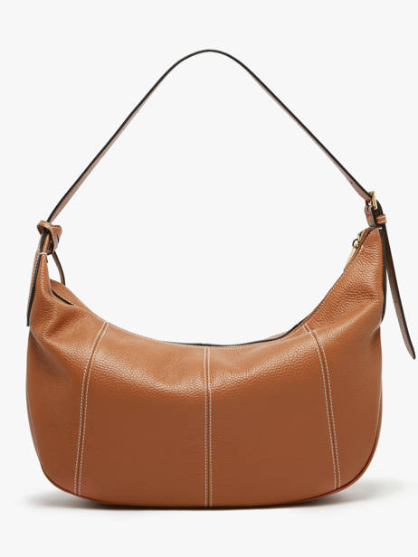 Large Leather Victoire Hobo Bag Lancel Brown victoire A13994 other view 3