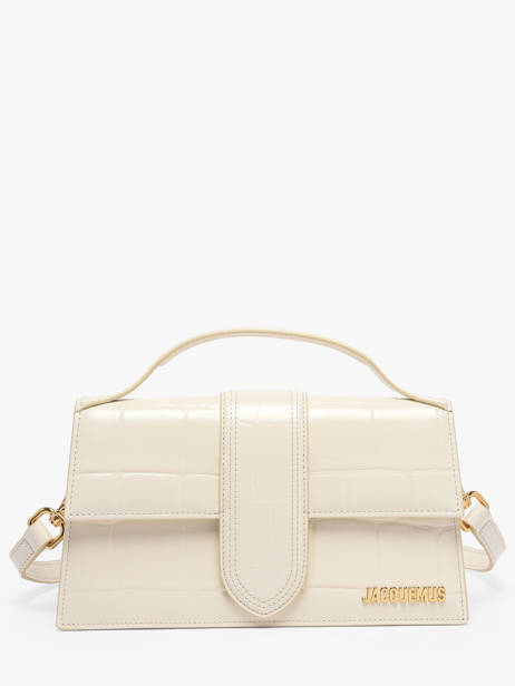 Preloved Leather Grand Bambino Crossbody Bag Jacquemus White second life 1567341