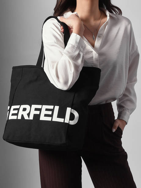 Shoulder Bag K Essential Cotton Karl lagerfeld Black k essential B1W50050 other view 1