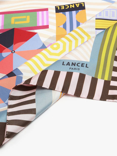 Silk Scarf Lancel Plage 90x90cm Lancel Multicolor charms A14130 other view 1