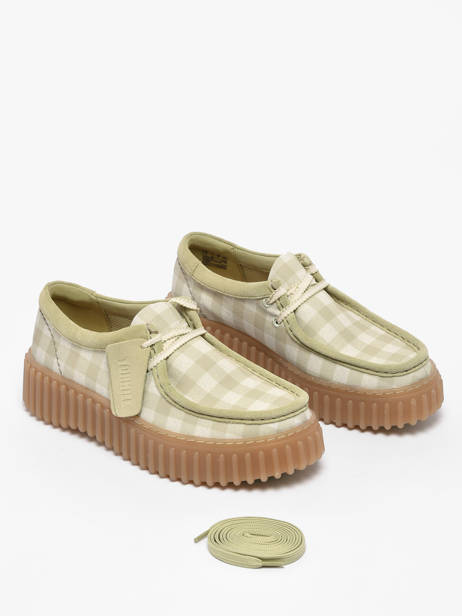 Chaussures Derbies Plateforme Clarks Vert women 26186299 vue secondaire 1