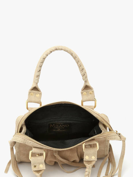Sac Bandoulière Velvet Cuir Milano Beige velvet VE24092O vue secondaire 3