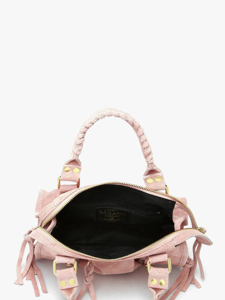 Sac Bandoulière Velvet Cuir Milano Rose velvet VE24093O vue secondaire 3