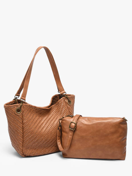 Shoulder Bag Tresse Miniprix Brown tresse 6681 other view 2
